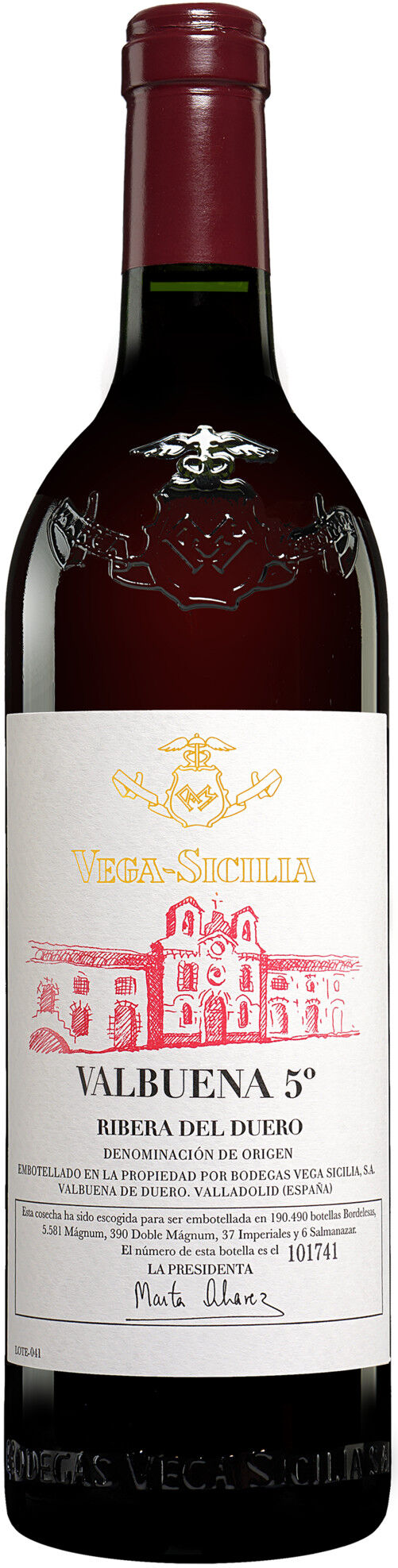 Vega+ Sicilia »Valbuena« 5° Año Reserva 2021 14% Vol. Rotwein Trocken aus Spanien