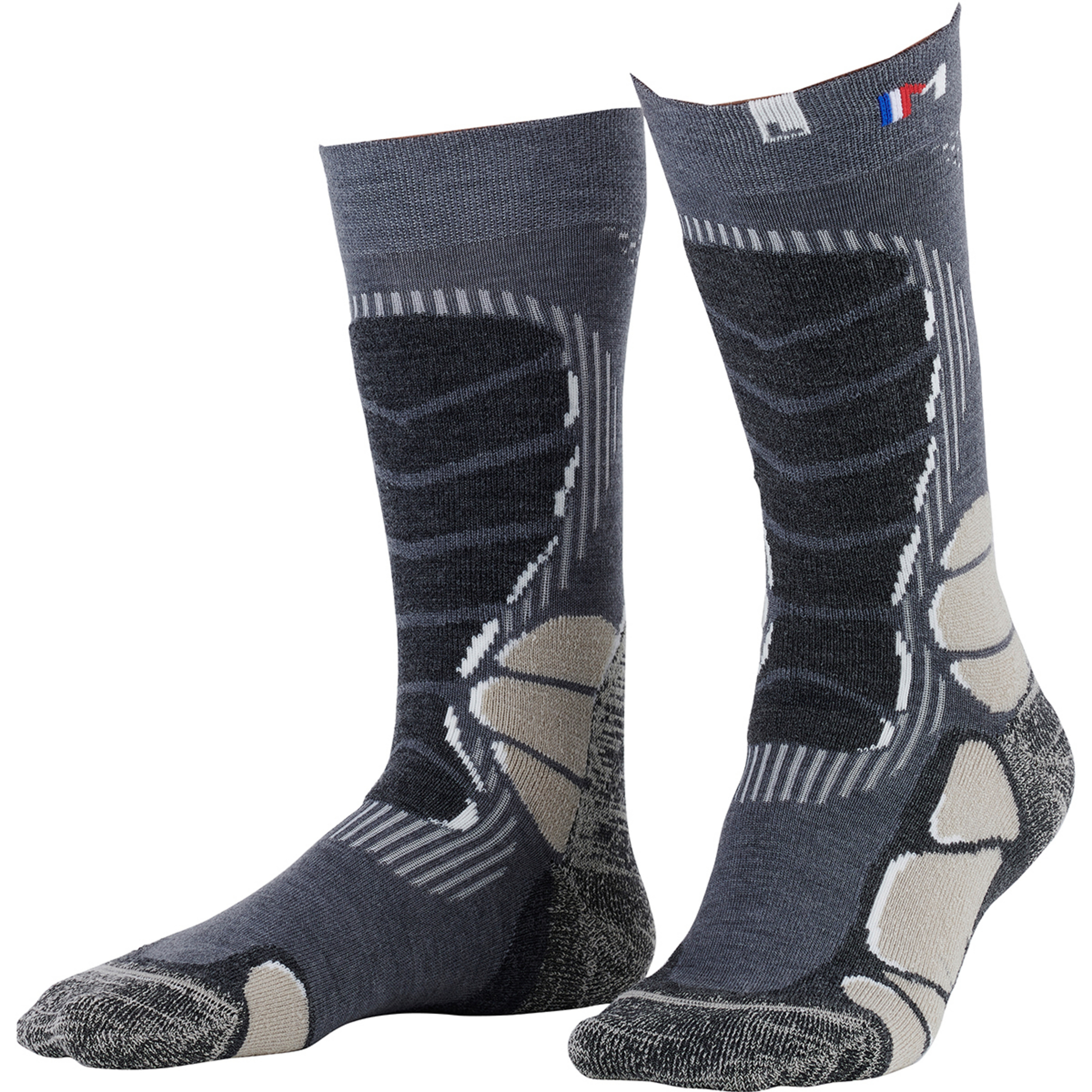 Monnet Jarrette Trek Light Wandersocken grau Größe 39 Camping Hautfreundlich Merinowolle