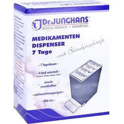 Medikamentendispenser 7 Tage Weiß Transp M Blinden 1 ST