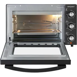 HP Autozubehör Mini-Backofen MO 3302 sw 1500 W schwarz 20 l, 8kg, Kleinbackofen, Schwarz