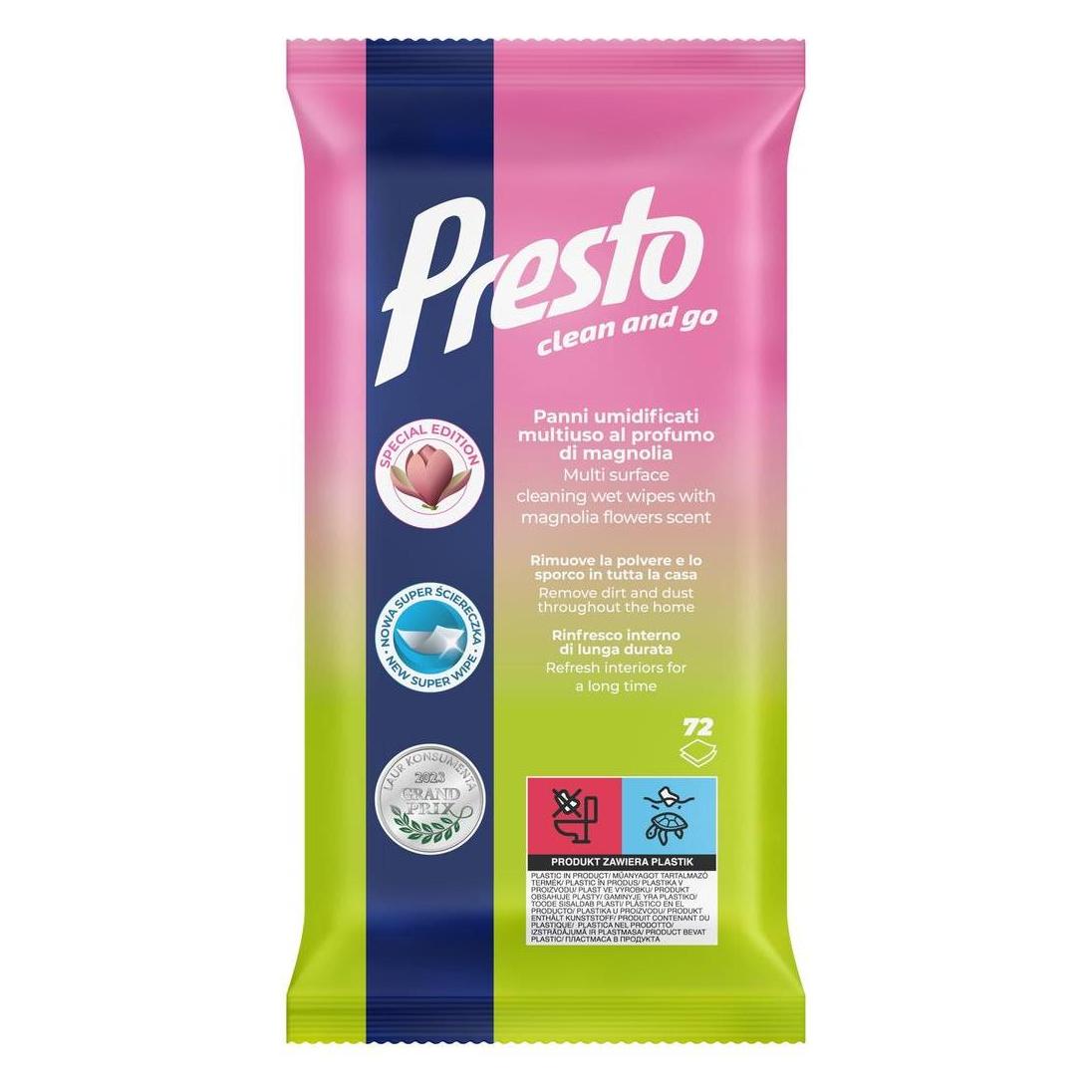 Harper Presto Cleaning Wipes + Liquid 2in1 Universal Magnolia 1p.-72st (Reinigungstücher Gesicht) (44149829)