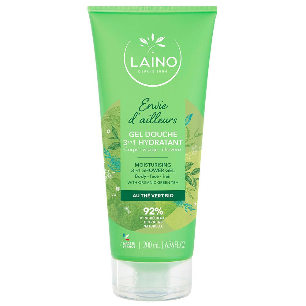 Laino GEL Douche 3 EN 1 Envie D'ailleurs - Gel douche en au thé vert bio. tube 200 ml Duschgel