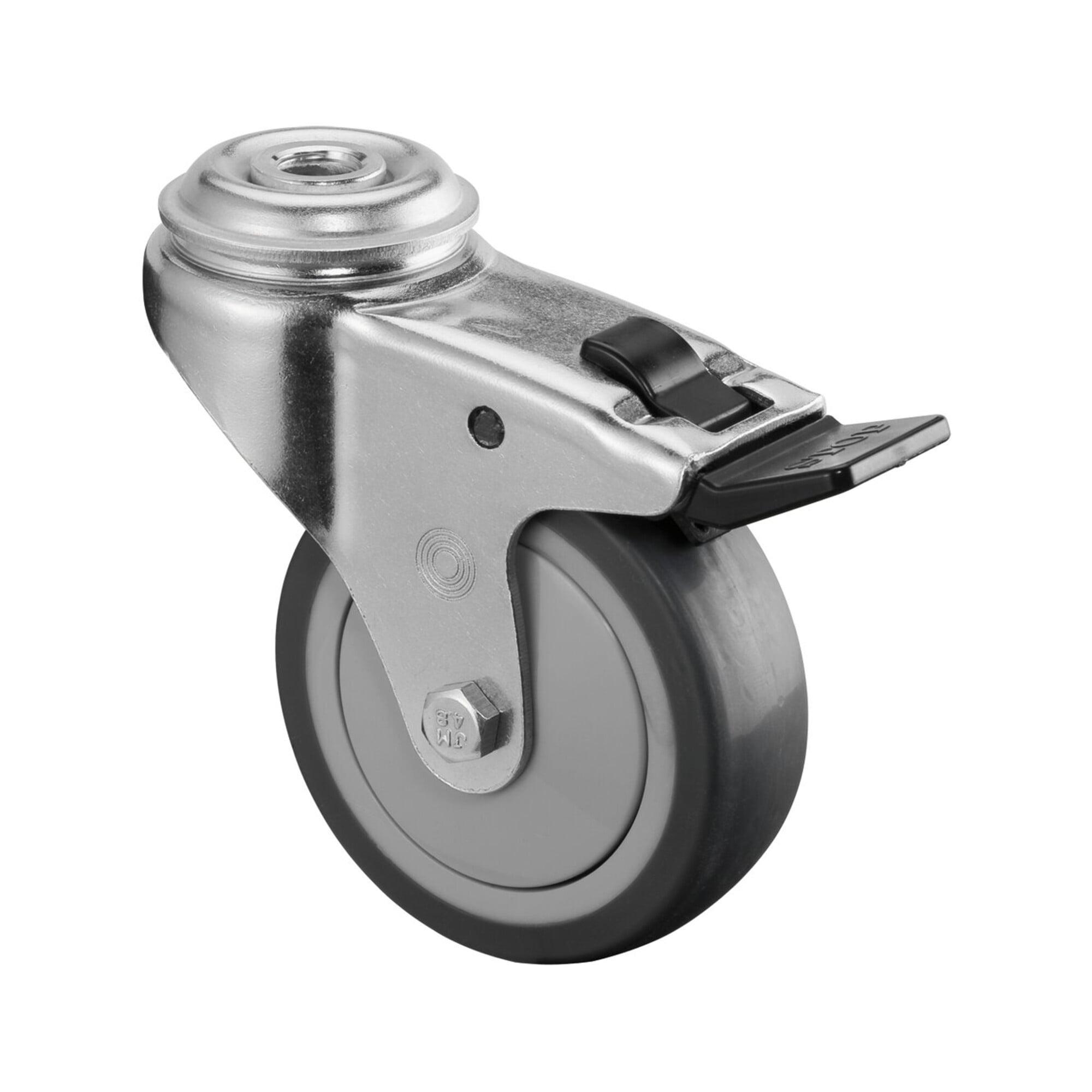 BS Rollen A321.A85.075 Apparaterolle Lenkrolle mit Totalfeststeller Raddurchmesser:75 mm Tragfähigkeit:100 kg, A321.A85.075)