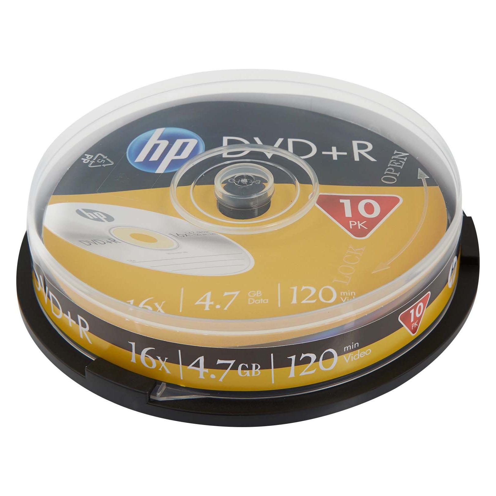 HP DVD+R 16X 10PK cake box (69318) (10x) (DRE00027-3)