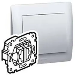 Legrand Creo Einsatz Doppelwechsel. Beleuchtet Pro21 775608, Schalter + Taster, Grau