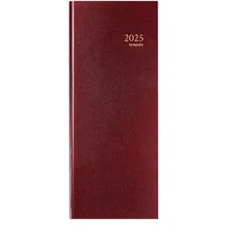 Brepols, Agenda, Saturnus 111 Lima 2021 111125504 bordeaux, 1T/S, 13,5x33cm (A5, 1 Tag / 1 Seite)