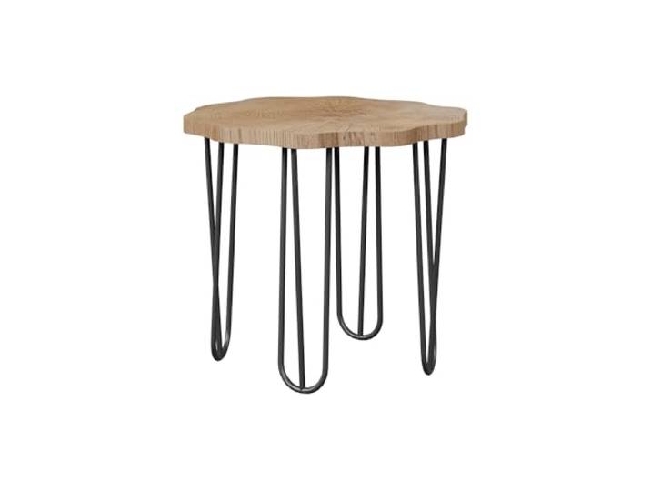 Vicco Couchtisch Ringo , Eiche 50 x 50 cm mit Ablagefläche zur Aufbewahrung von Zeitschriften