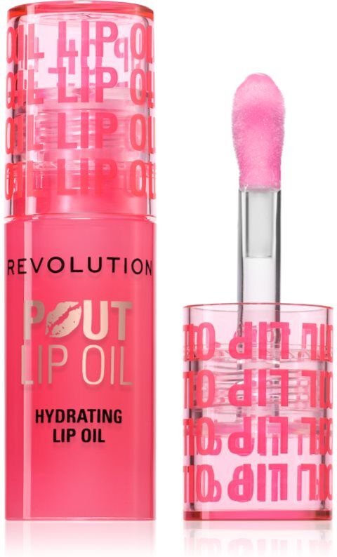 Revolution Pout Lip lip oil with moisturising effect shade Watermelon Pink 3 ml