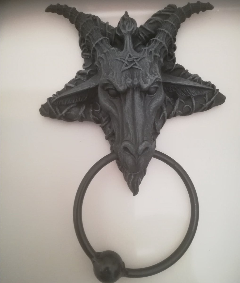 Maddeco Baphomet deurklopper van gietijzer