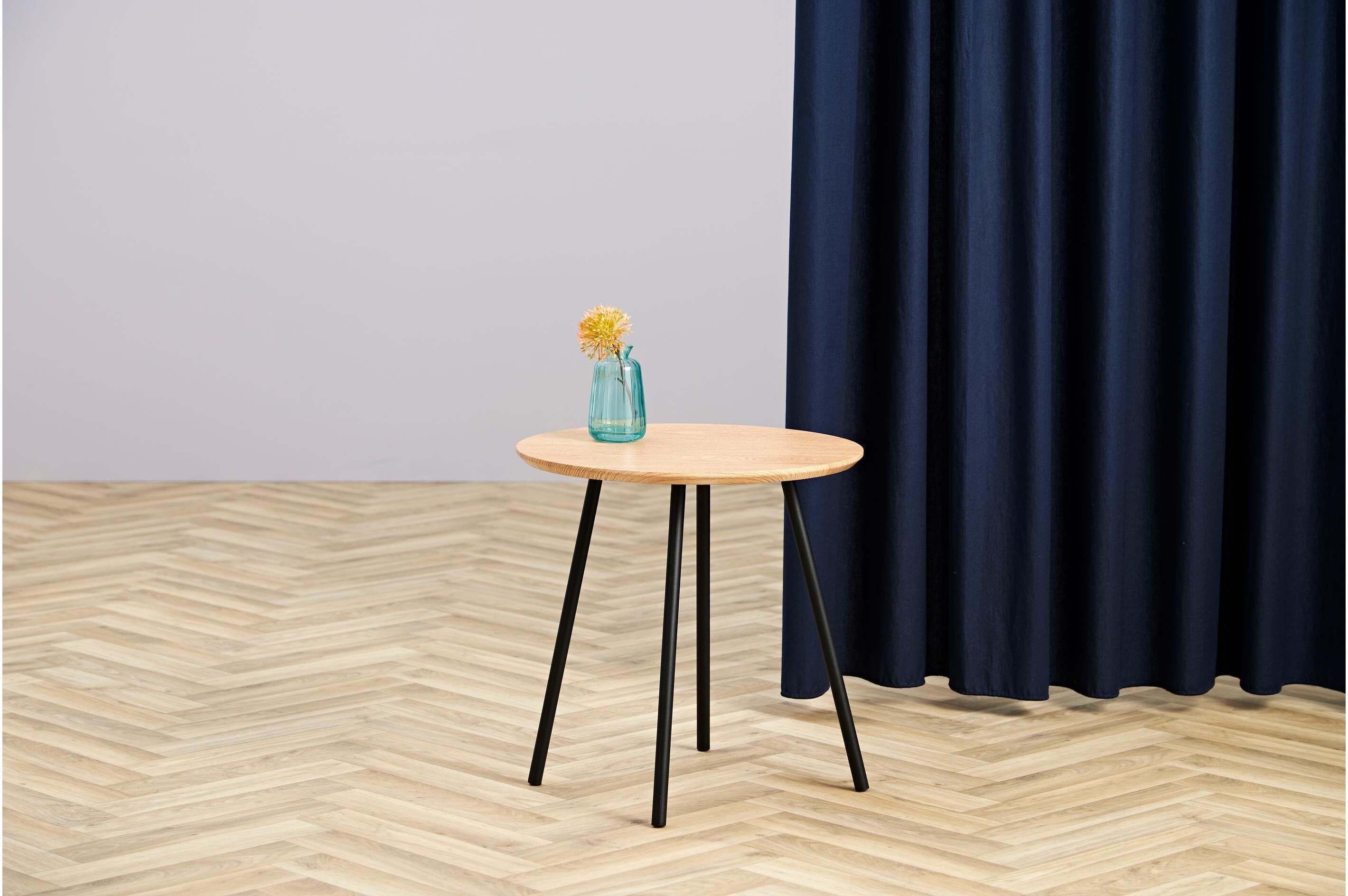 Beistelltisch SCHOU "Ø 40 cm Braun/", braun (braun, schwarz), B:40cm H:40cm T:40cm, Tische, Beistelltisch braun, schwarz B/H/T: 40cm x 40cm x 40cm