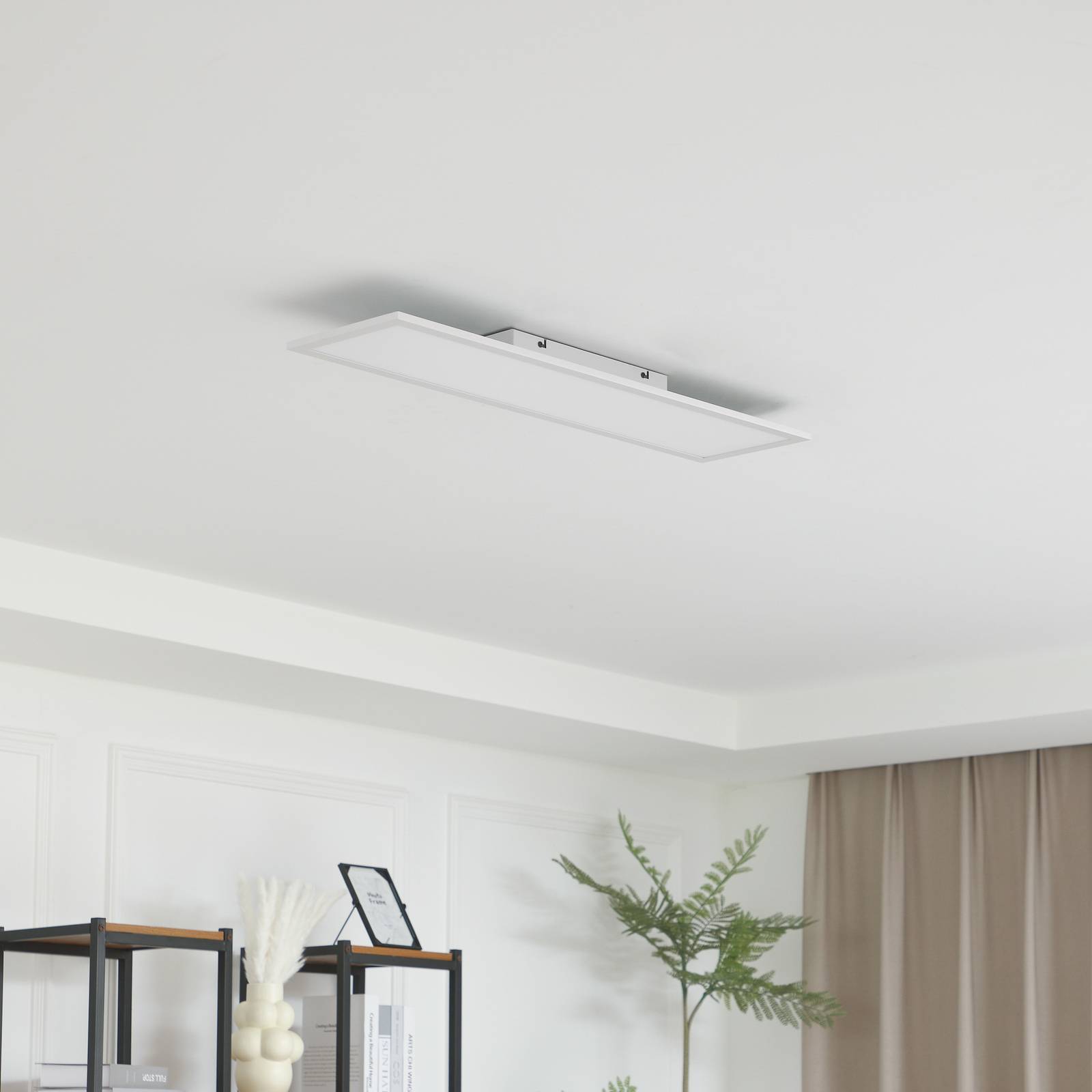 LED Panel Enhife Lindby, White / opal, Workroom / Office, Modern, LED Panel