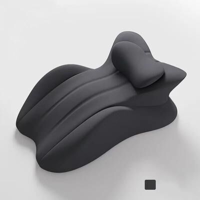 Uplifted Goods Prone Sleeping Pillow With Memory Foam For Waist And Neck Support black 58x38x23cm