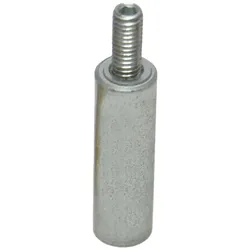 13 Neodym-Stabgreifer mit Gewinde 6 mm, Neodym, Stahl, silber