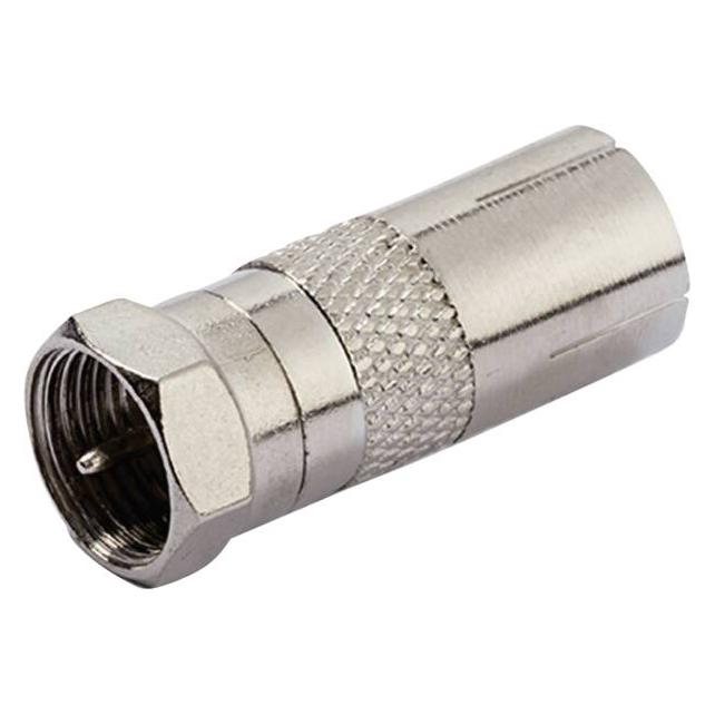 Vivanco F Antennenanschlussadapter - Silber (Stecker und Verbinder) (VVSATCOAXSATMF)