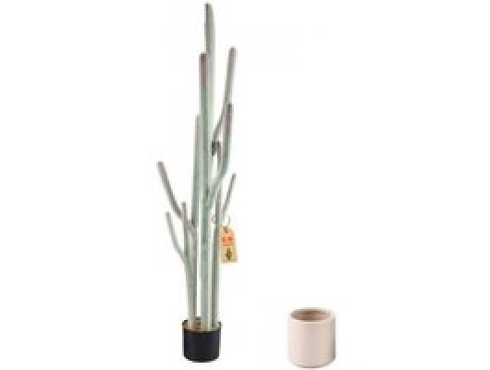 VEVOR Cactus Artificiel, Plante Artificielle Cactus 1524x177,8 mm Pot Blanc, Décoration Intérieure pour Maison, Jardin, Bureau, Magasin, Salon et Chambre, Fausse Plante en EVA, avec Texture Réaliste