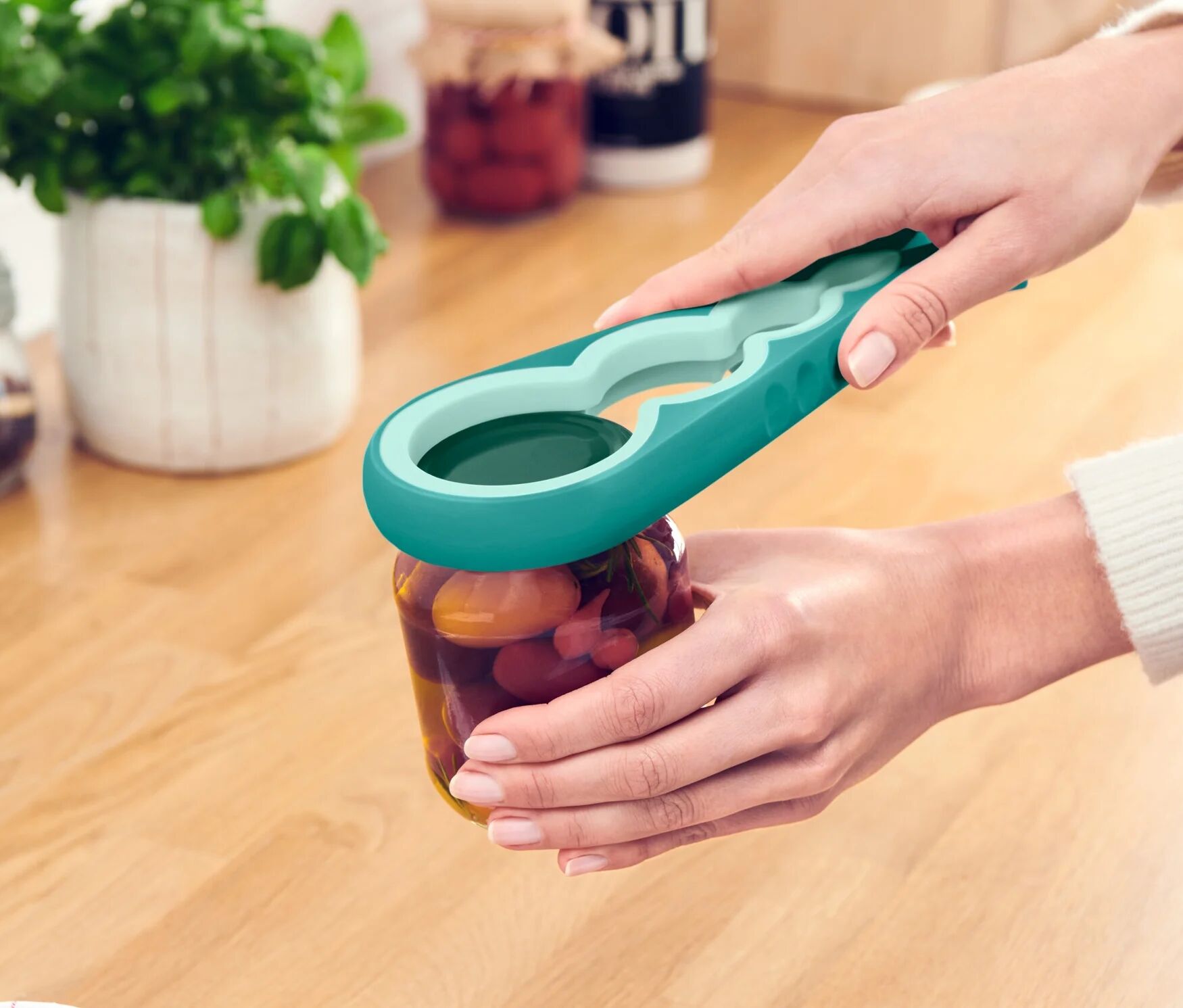 Tchibo - Glas-und-Flaschenöffner - petrol