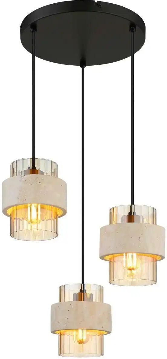 Globo Lighting Hängeleuchte   ¦ schwarz ¦ Maße (cm): H: 130  Ø: 37.5
