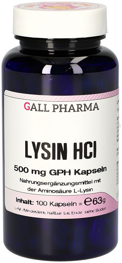 Gall-Pharma L-Lysin 500 mg GPH Kapseln 360 St