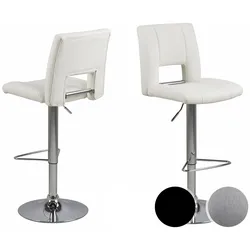 Actona »Sylvia« Barhocker 41,5x115x52 cm / weiss lederlook