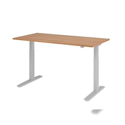 Hammerbacher-Sitz-Steh-Schreibtisch el.160x80cm Nussbaum-VXMKA16/N/S