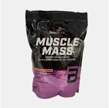 BIOTECH USA MUSCLE MASS MORANGO 1000g