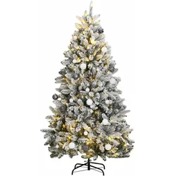 vidaXL, Weihnachtsbaum, Weihnachtsbaum Klappbar LED Beleuchtet Christbaum Tannenbaum Deko 300cm (15 cm)