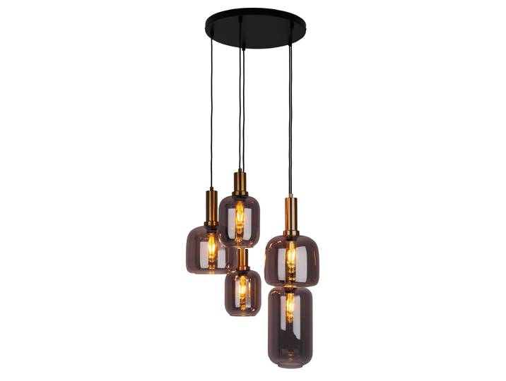 Näve Fumo\, Flexible\, Noir\, Or\, Gris\, Métal\, Verre\, Rond