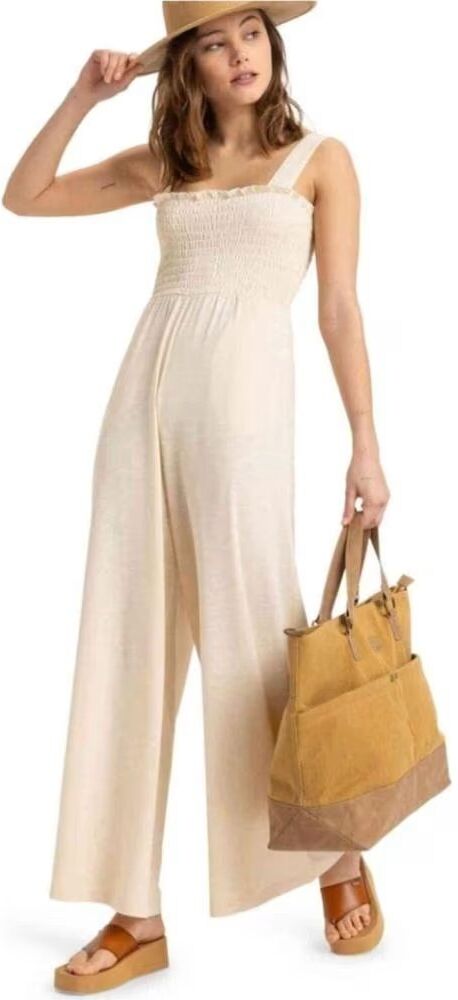 Mono De Lino Para Mujer Roxy Beige L Mujer