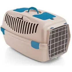 Doggydolly Transporting boat Gulliver 3 with metal door 61x40x38cm white travertine color 8003507998537, Tiertransport