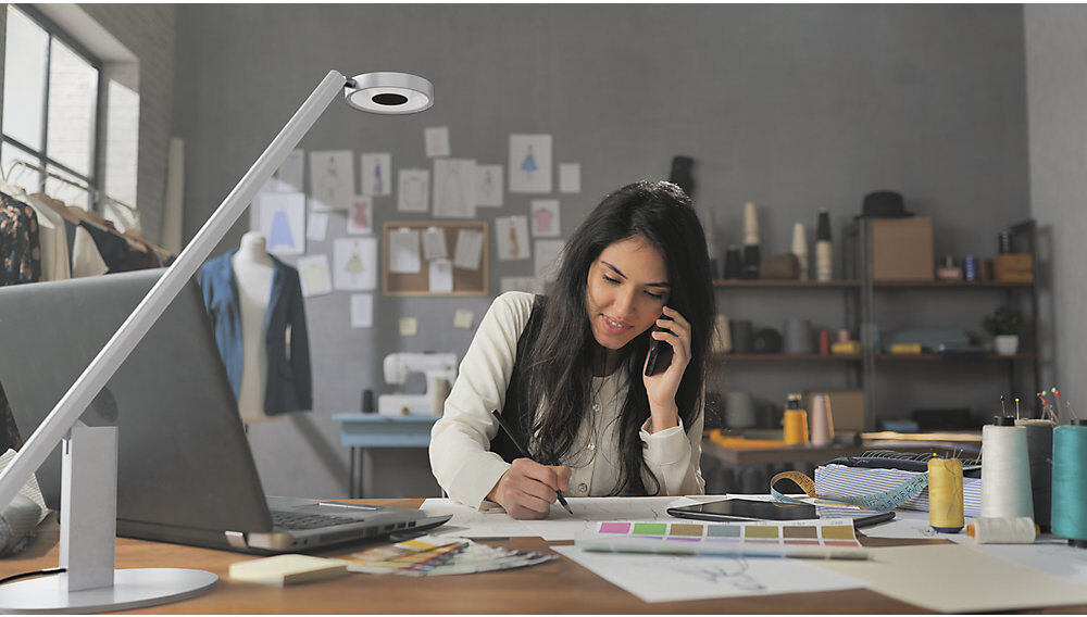 LED-Tischleuchte LUCTRA® Table Lite, dimmbar, silber DURABLE