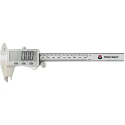 Toolcraft, Messlehre, TO-10668723 Digitaler Messschieber 150 mm (15 cm)