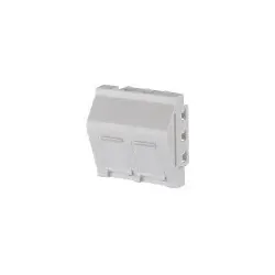 BTR 130915J4501KE Keystone Anschlussdose 45x45 mm 2 P ort leer RAL9016