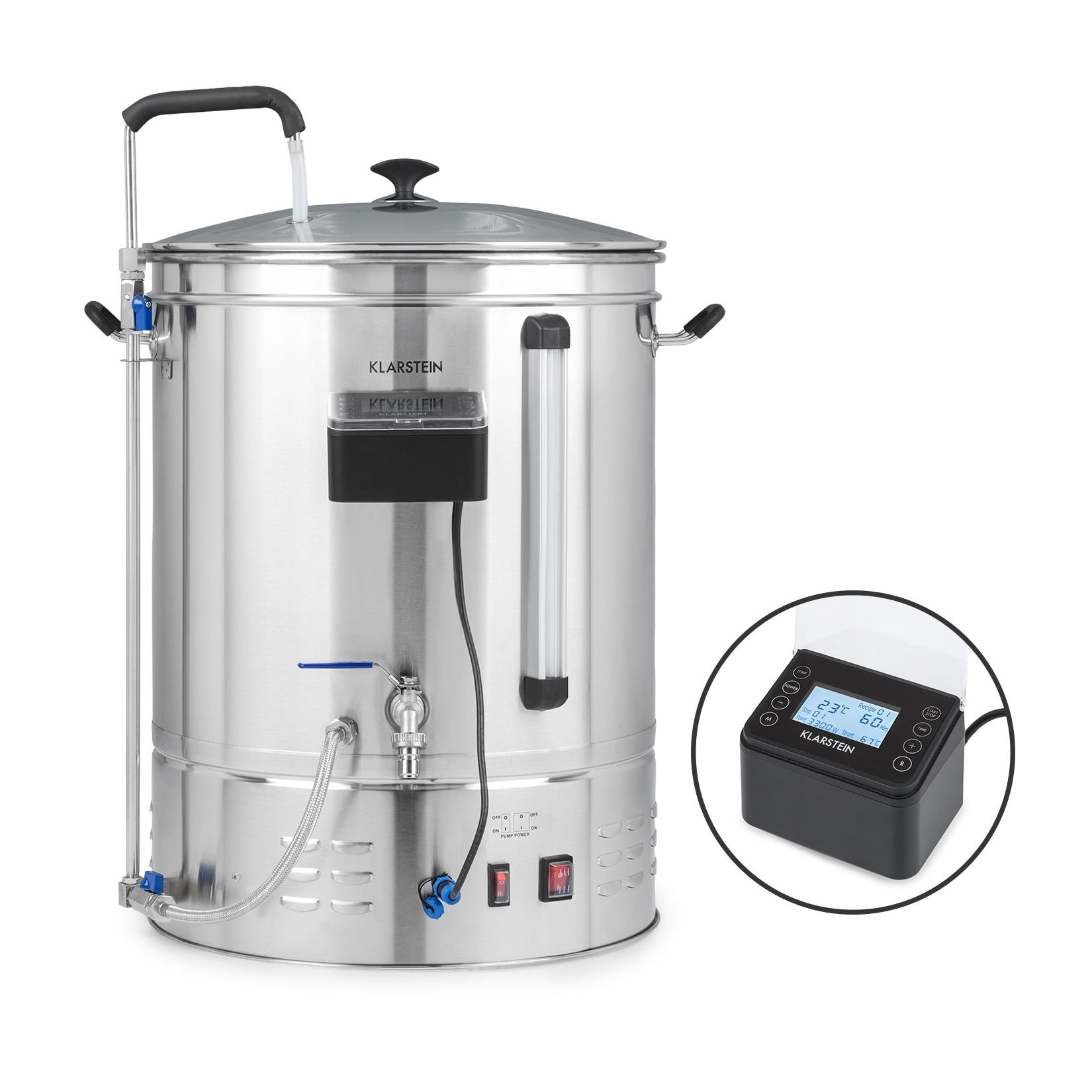 Brauheld Pro Maischekessel 3300W 70L 30-100°C Umwälzpumpe Edelstahl