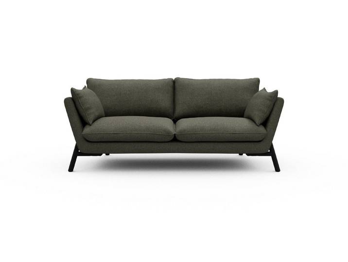 moebelfaktor Sofa Emil 2-Sitzer, schräg gestellte Armlehnen, hoher Rücken