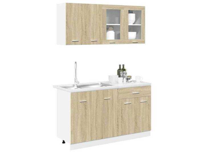 Remise Ensemble d'armoires de cuisine - 4 pcs - Cuisine complète/Meuble bas - chêne sonoma JILIMAISON2025 7809316