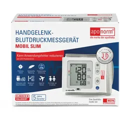 APONORM Blutdruckmessgerät Mobil Slim Handgelenk 1 St