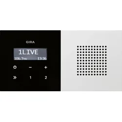 Gira 2280112 UP-Radio RDS Lautsprecher Flächenschalter Reinweiß
