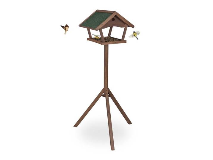 Relaxdays XXL vogelvoederhuisje op voet