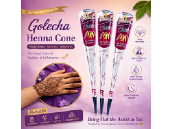 1/3 stuks kersenrode henna-cones, waterdichte tijdelijke tattoo-kunst, ideaal voor body art en tattoo-ontwerpen