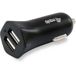EQUIP 2-Port USB-KFZ-Ladegerät 12W schwarz