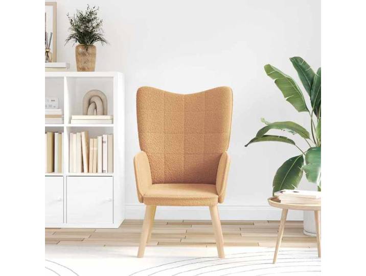 Siège 1 place - Beige - ELORAN - fauteuil relax - Fauteuil Simple -Beige 62x67x95 5 cm Tissu Sherpa - 62x67x95 5 cm“861487”