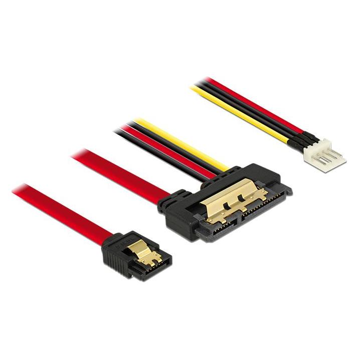 Delock SATA Kabel & Floppy Stecker (30 cm, Floppy, SATA III) (85232)
