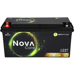 WATTSTUNDE NOVA Core LiFePO4 Batterie 200Ah 12,8V mit Heizung & Bluetooth – Wohnmobil