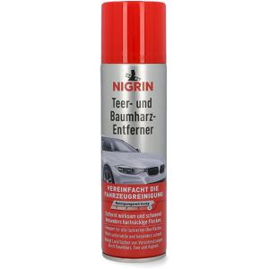 Nigrin Lackreiniger Teer- und Baumharz-Entferner, Spray, für Lack, Metall & Chrom, 250ml