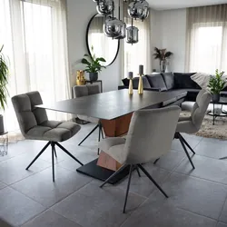 Home Deluxe Esszimmerstuhl drehbar 2er Set NODA – Samt Hellgrau