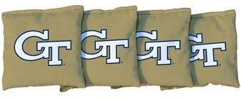 Skip's Garage Georgia Tech GT Yellow Jackets Gold Cornhole Bags