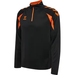 HUMMEL hmlCORE 2.0 HALF ZIP BLACK/ORANGE TIGER 3XL