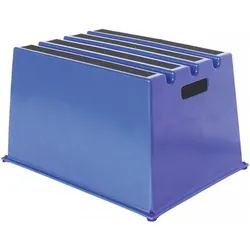 Twinco, Leiter + Gerüst, Schwerlasttritt Stufen einschl. Plattform 1 Plattformhöhe 307 mm Kunststoff blau (Plattformleiter, 52.50 cm)