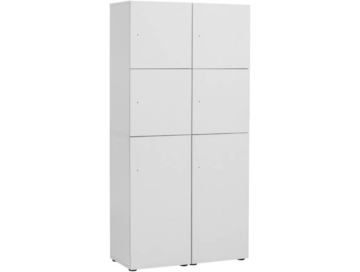 Garderobenschrank Dorla weiss Holzwerkstoff B 90.8 cm H 185.2 cm - Garderobenschrank