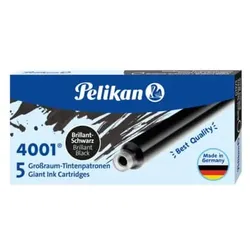 Pelikan Tintenpatrone Großraum brillant-schwarz GTP5 5 Stück